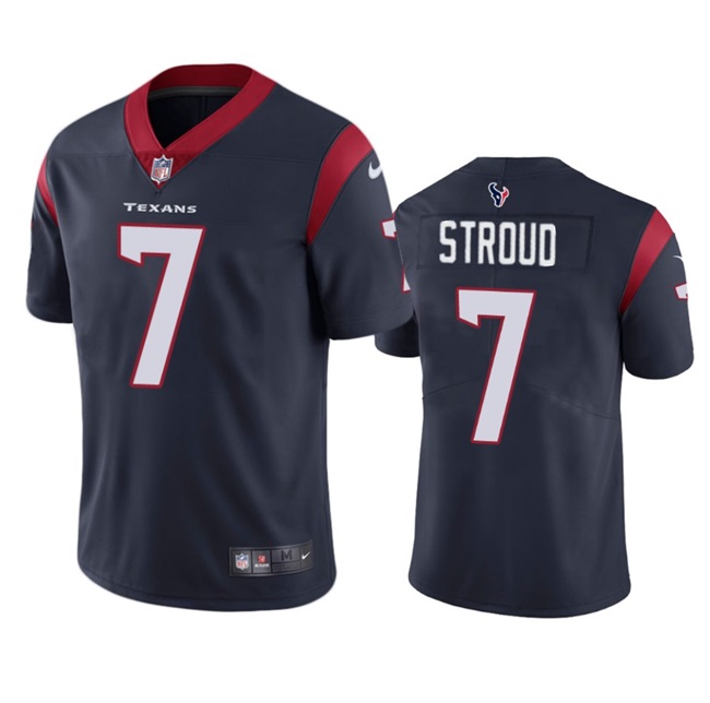 Youth Houston Texans #7 C.J. Stroud Navy Vapor Untouchable Limited Football Stitched Jersey